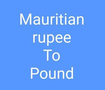 mauritian rupee to pound